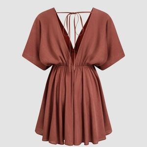 NWT Cider v-neck ruffle dress